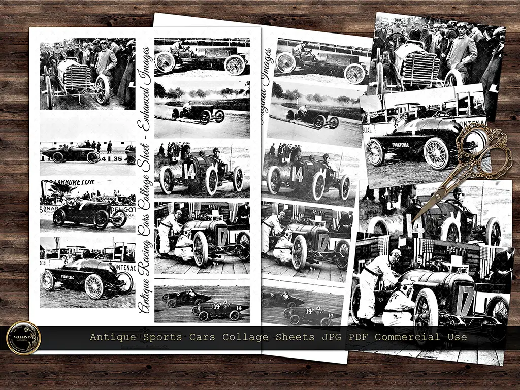 A COLLAGE SHEET OF SPORTS CAR IMAGES