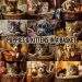 A collage of adorable puppies and kittens snuggled in baskets. Each square depicts a different puppy or kitten, with various fur colors and patterns, all looking sweet and cozy. The text "PUPPIES & KITTENS IN A BASKET" is overlaid in the center of the image.