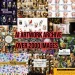 A collage featuring various themed images, including vintage portraits, animals, flowers, and decorative patterns. Text in the center reads "AI ARTWORK ARCHIVE OVER 2000 IMAGES" in bold red letters.